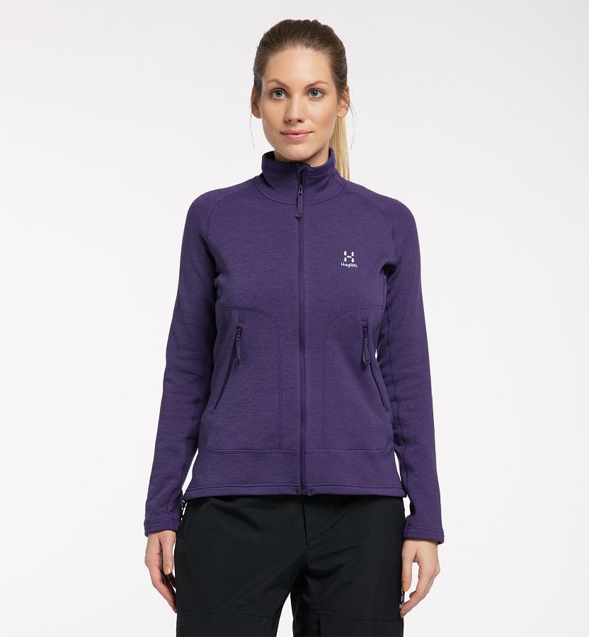 Haglöfs Womens Heron Fleece Purple New Zealand 34826QXBL